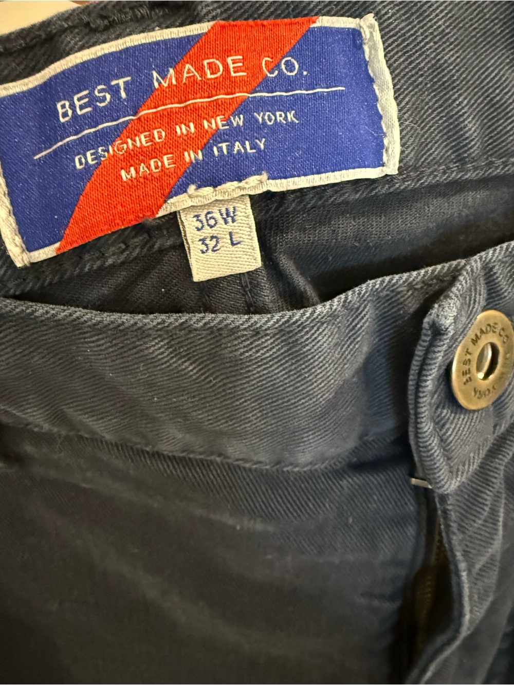 Best Made Co. Men's Straight Jeans in Navy Blue